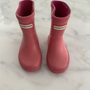 Hunter Kids Bright Pink Rain Boots